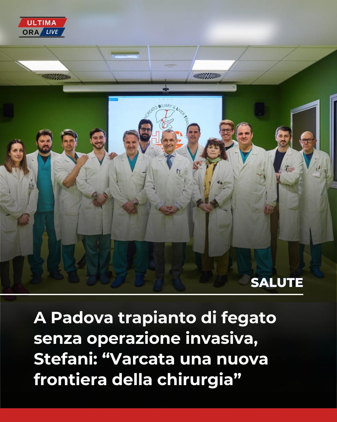 A Padova trapianto di fegato senza operazione invasiva